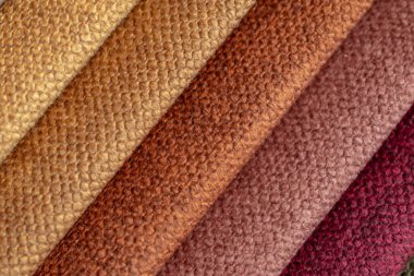 Kumaş şeritler. farklı renklerde çizgili arkaplan