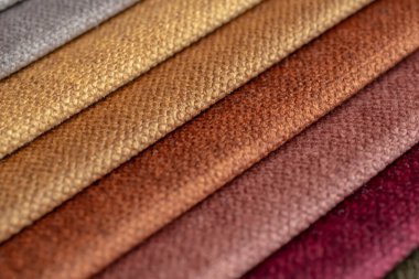 Kumaş şeritler. farklı renklerde çizgili arkaplan