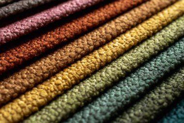 Kumaş şeritler. farklı renklerde çizgili arkaplan