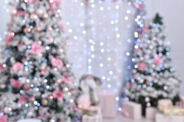 güzel dekore Noel ağacı, arka plan