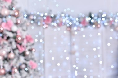 güzel dekore Noel ağacı, arka plan