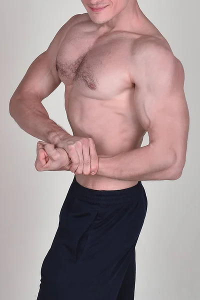Muscular Torso Masculino Asiático — Fotografia de Stock