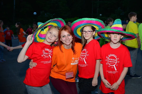 Kinderen Vakantie Kinder Camp Stad Van Wetenschap Rusland Zelenograd — Stockfoto