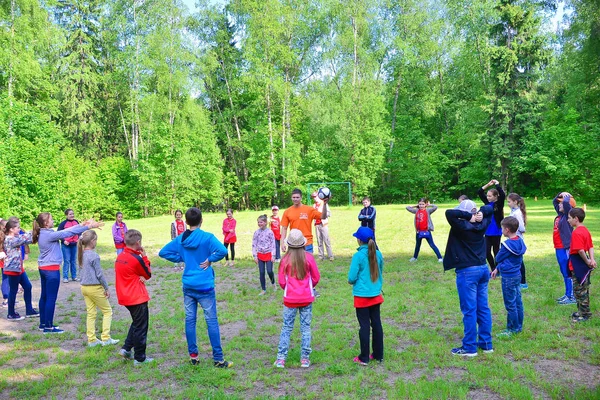 Niños Vacaciones Campamento Infantil Ciudad Ciencia Rusia Zelenograd — Foto de Stock