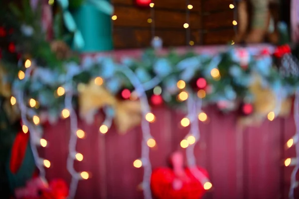 Beautiful Decorated Christmas Room Background — Stock Photo, Image