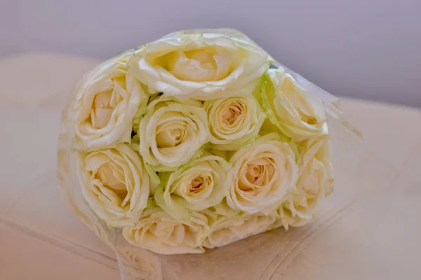 Bouquet Fresh Bright Rose Flowers Royalty Free Stock Images