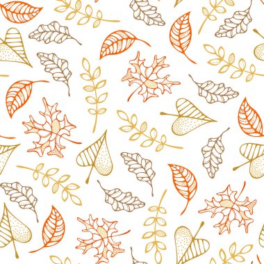 Sonbahar yapraklarının pürüzsüz deseni.