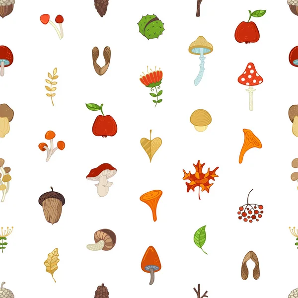 vektör Dikişsiz sonbahar desen.