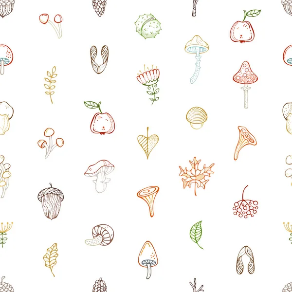 vektör Dikişsiz sonbahar desen.