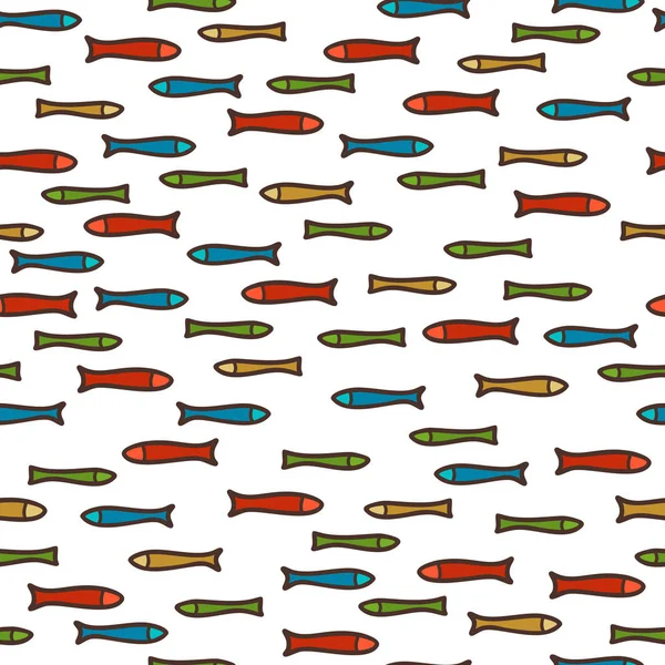 Modello di sardine senza saldatura vettoriale . — Vettoriale Stock