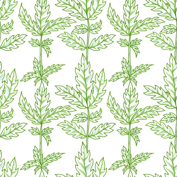 Yaprakların vektörsüz deseni.