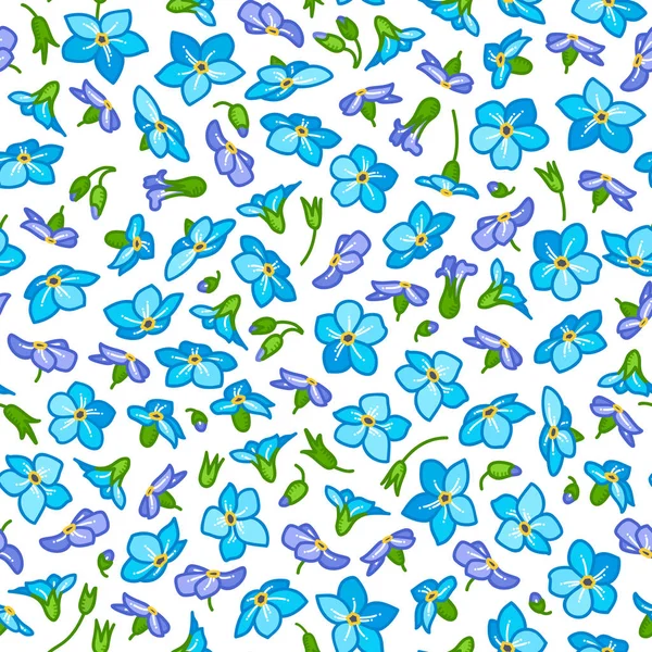 Motif floral vectoriel sans couture. — Image vectorielle