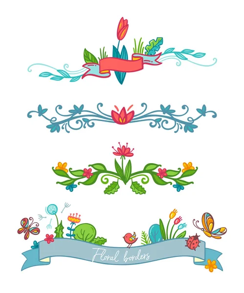 Decoratieve Design Elementen Geïsoleerd Een Witte Achtergrond Vectorillustratie — Stockvector