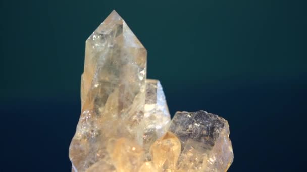 Minerais Raros Gemas Pedra Semipreciosa — Vídeo de Stock