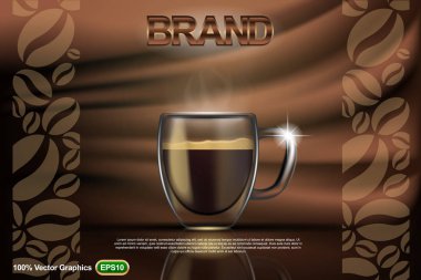 Kahve kadar sahte. Vektör grafikleri