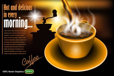Kahve kadar sahte. Vektör grafikleri