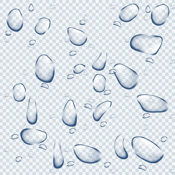 Watter Cae Sobre Fondo Transparente — Vector de stock