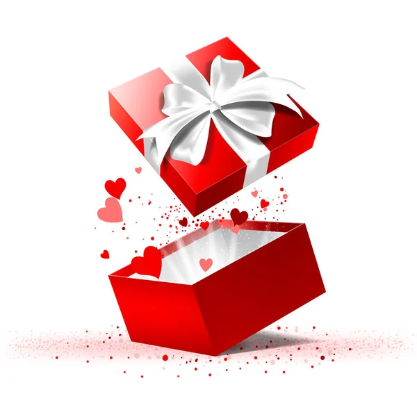 Valentinstag Geschenkbox — Stockvektor