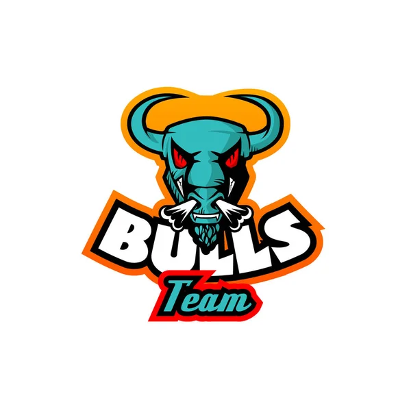 Bull Logo Šablona Vektorový Obrázek Vysokým Rozlišením — Stockový vektor