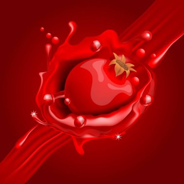 Garnet suyu hareket sıçrama