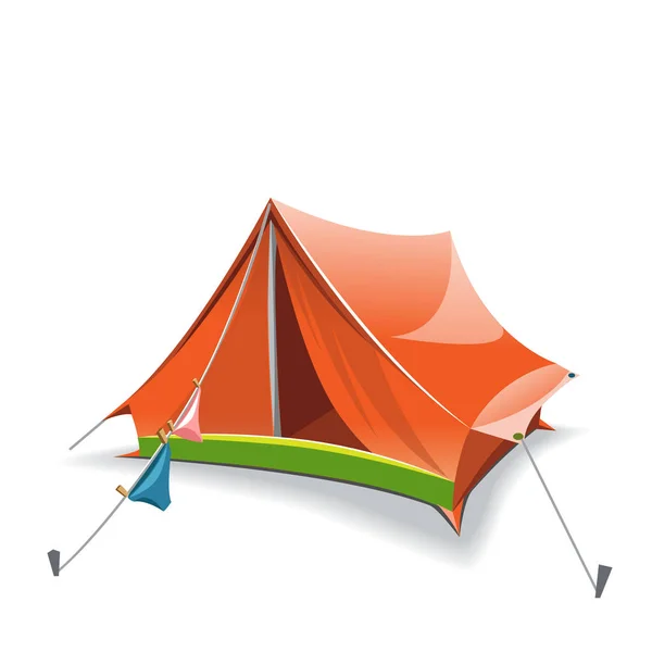 Tenda Arancione Grafica Vettoriale — Vettoriale Stock