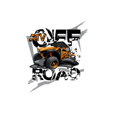 Off-Road Atv arabası Logo, Atv Off Road.
