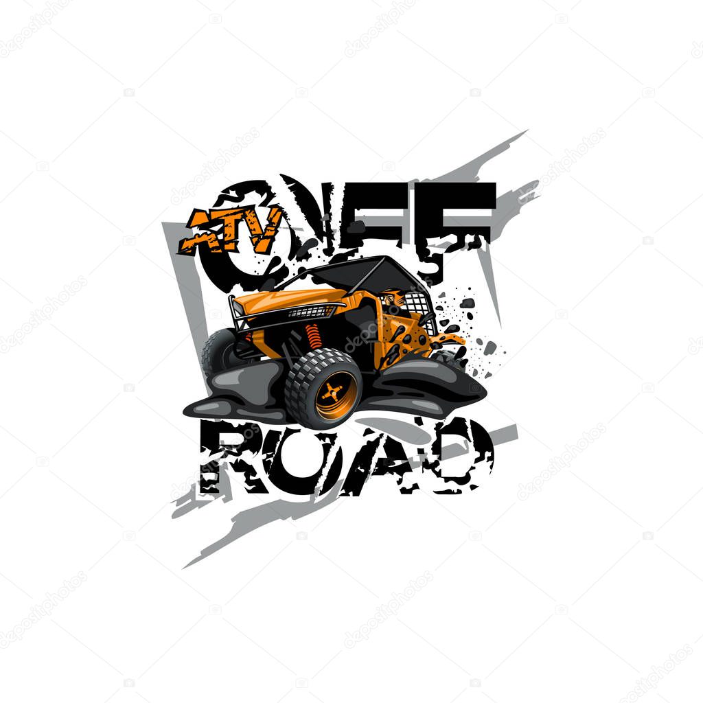 Off-Road ATV Buggy Logo, ATV Off Road.