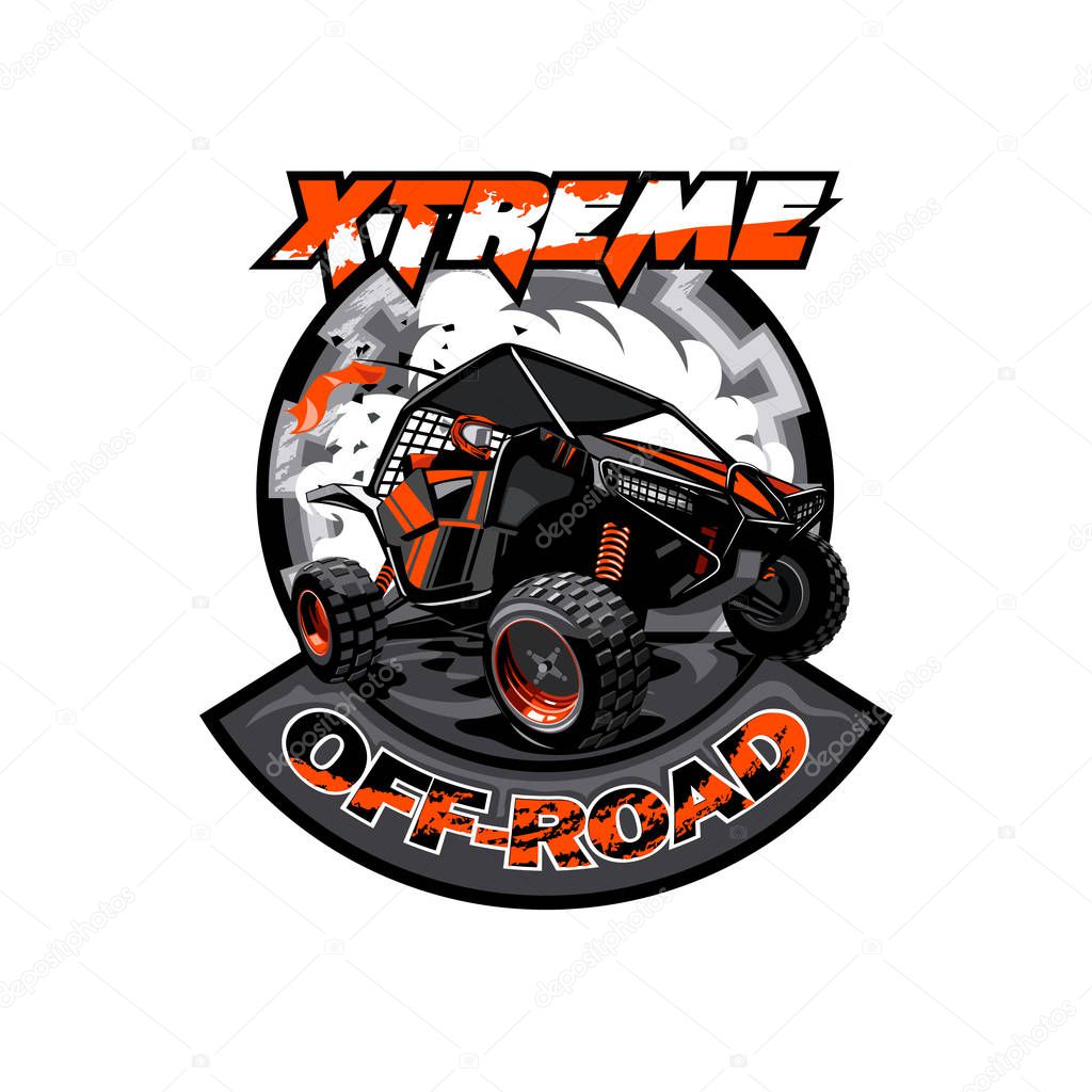 Off Road Atv Buggy Logo Extreme Adventure Premium Vector In Adobe Illustrator Ai Ai Format Encapsulated Postscript Eps Eps Format