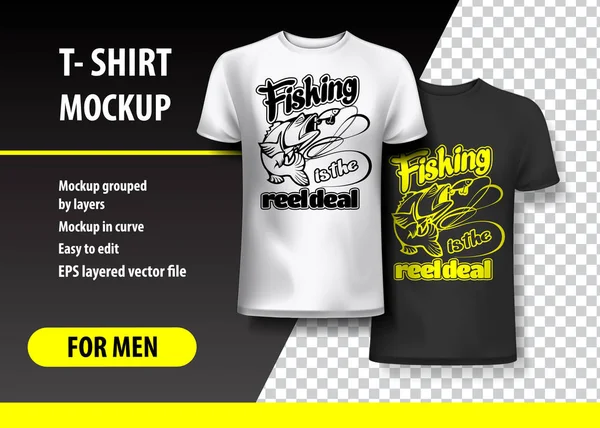 Balıkçılık Reel T-Shirt şablon, tamamen düzenlenebilir oluyor,.