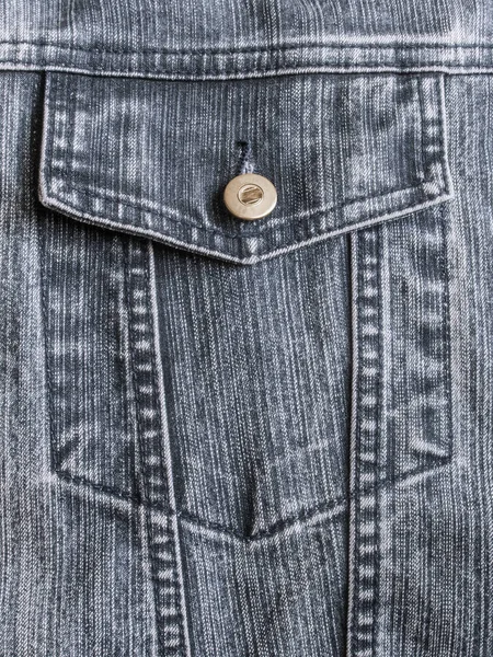 Jeans ficka med en knapp — Stockfoto