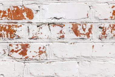 Loft beyaz boyalı tuğla duvar tarz 