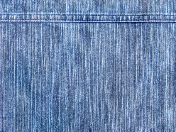 Blue Jeans Fabric Seam Textured Background — Stock Photo, Image