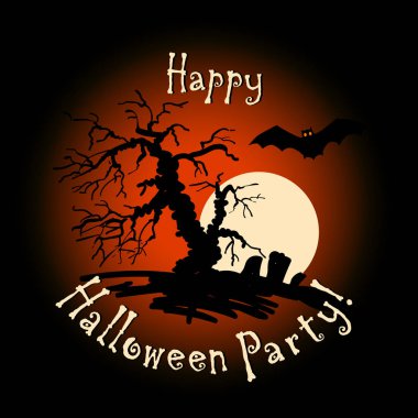 gülümseyen kabaklar ile vektör halloween tebrik kartı