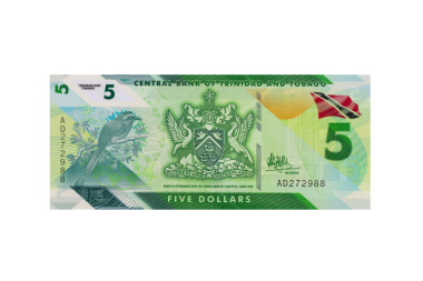 Trinidad ve Tobago 5 Dolarlık Banknote Ön Taraf