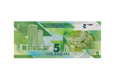 Trinidad ve Tobago 5 dolarlık banknot.