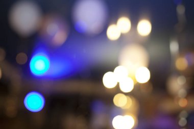 çok bulanık küçük elektrikli ampul mavi renkte