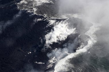 Kilauea Volkanı, fissür 8, Mayıs 2018, volkanik patlama okyanus girişi