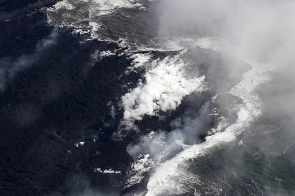 Kilauea Volkanı, fissür 8, Mayıs 2018, volkanik patlama okyanus girişi