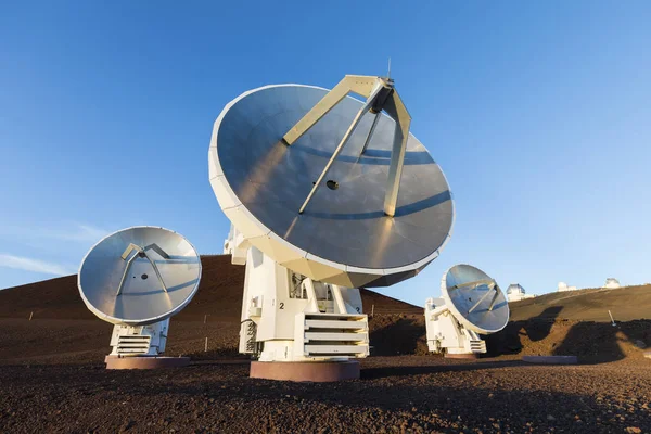 Mauna Kea Smithsonian Submillimeter Array Big Island Hawaii — Stock Photo, Image