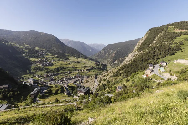 Pueblo Montaña Canillo Los Pirineos Andorra —  Fotos de Stock