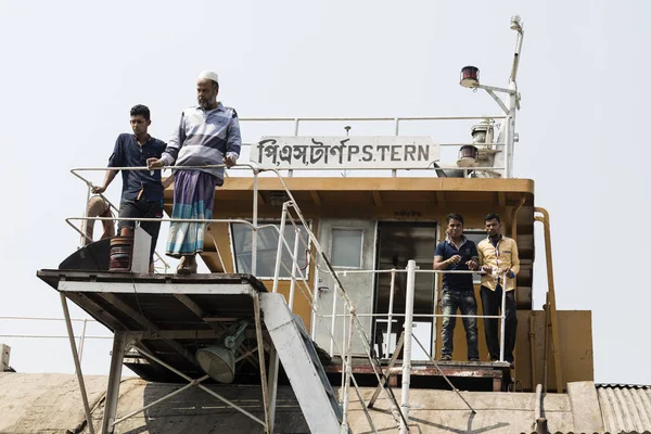 Hularhat Bangladesh Febrero 2017 Capitán Rocket Antiguo Vapor Paddle Observa —  Fotos de Stock