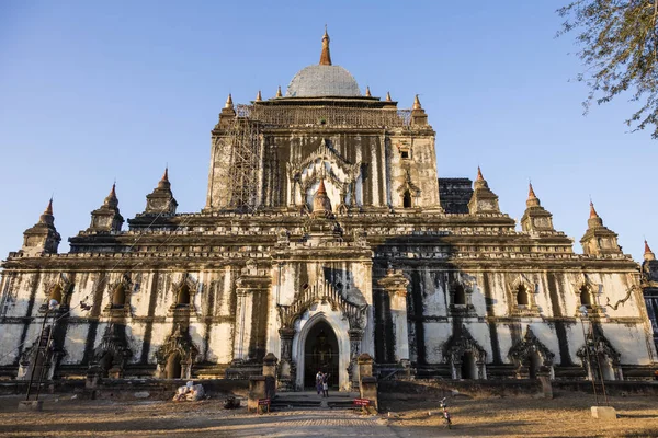 Bagan Myanmar Diciembre 2017 Después Terremoto Una Vieja Pagoda Dañada — Foto de Stock