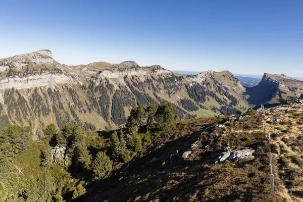 Φθινοπωρινό Τοπίο Σχετικά Niederhorn Μια Όμορφη Φθινοπωρινή Μέρα Στην Ελβετία — Φωτογραφία Αρχείου