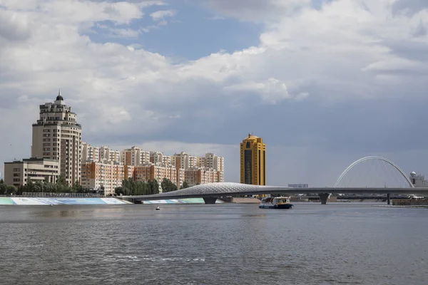 Astana Kazajstán Agosto 2018 Skyline Del Centro Astana Con Río — Foto de Stock