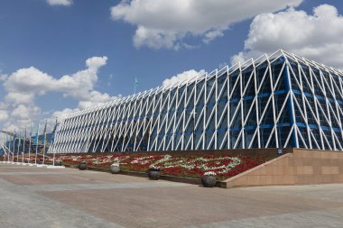 Astana, Kazakistan, 3 Ağustos 2018: Palace Astana, Kazakistan'ın başkenti bina bağımsızlık
