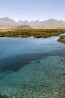 Pamir Dağları Alichur Tacikistan yakınında kaynağında