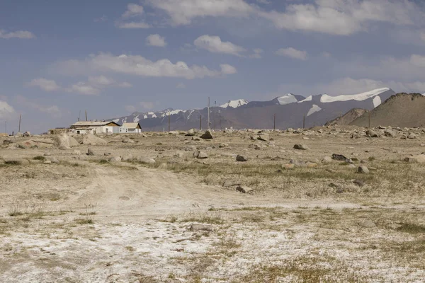 Malé Město Karakul Pamír Highway Tádžikistánu — Stock fotografie