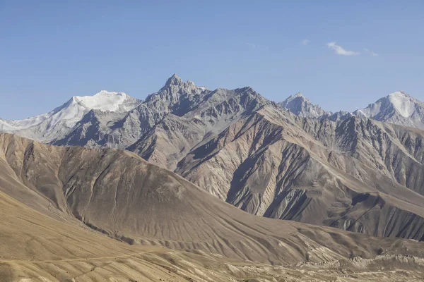 Mooi Landschap Het Pamir Gebergte Uitzicht Vanuit Tadzjikistan Jegens Afghanistan — Stockfoto