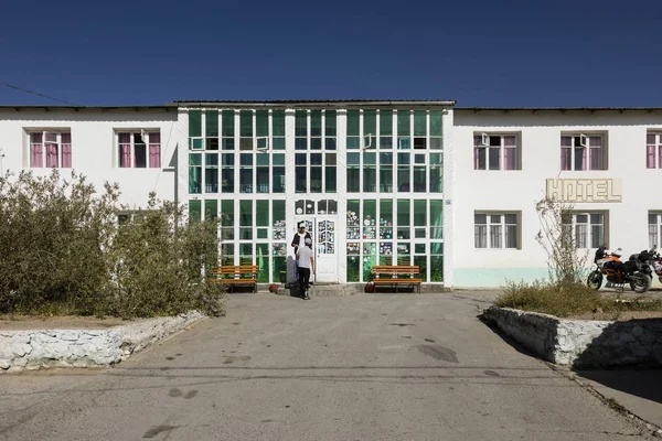 Murghab North Tádžikistán Srpna 2018 Jediným Významným Hotel Murghab North — Stock fotografie