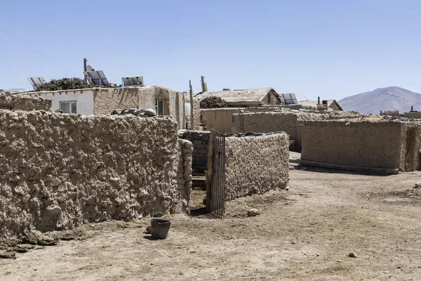 Bulunkul Tajiquistão Agosto 2018 Lugar Isolado Bulunkul Com Casas Tradicionais — Fotografia de Stock